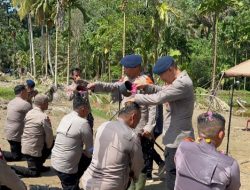 Kenaikan Pangkat di Tengah Misi Kemanusiaan, Brimob Polda Sumut Gelar Upacara Sederhana