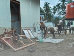Brimob Hadirkan Sanitasi Layak bagi Korban Banjir di Desa Tolang Julu