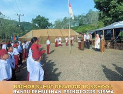 Brimob Sumut Gelar Go To School, Bantu Pemulihan Psikologis Siswa Terdampak Bencana
