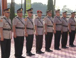 Empat Pejabat Utama Polres Humbahas Resmi Berganti, Kapolres Humbahas Pimpin Sertijab.