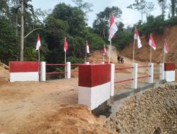Satgas Gulbencal Kodam I/BB Rampungkan Pembangunan Jembatan Aramco di Hutanabolon