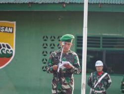 Mayor Arh AS Butarbutar Pimpin Upacara 17-an Makodim 0210/TU