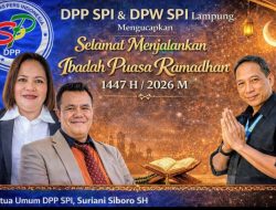 DPP SPI dan DPW SPI Lampung Mengucapkan Selamat Menjalankan Ibadah Puasa Ramadhan 1447 H / 2026 M
