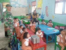 Babinsa Koramil 17/Balige Aktif Monitoring Penyaluran MBG di Sekolah di Wilayah Binaan 
