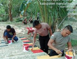Brimob Polda Sumut Bangun Jembatan Darurat di Pelosok Tapsel, Akses Warga Kembali Terhubung