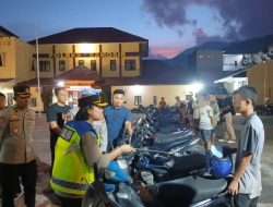 Polres Samosir Amankan 33 Unit Sepeda Motor Pelanggar Aturan Berlalulintas