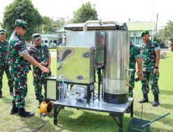 Pangdam I/BB Tinjau Alat Insinerator, Produksi Paving Block dan Genteng di Bengrah I Medan