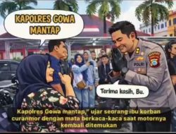 Dari Tangis ke Tawa: Motor Kembali, Kapolres Gowa Dipuji “Mantap!”