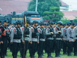 Siaga Hadapi Dinamika Keamanan, Personel Brimob Sumut Ikuti Apel Kesiapsiagaan