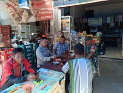 Babinsa Koramil 16/Laguboti Jalin Silahturahmi dengan Warga Binaan di Warung Kopi