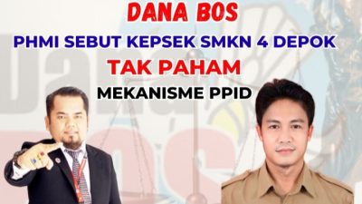 Soal Transparansi Dana BOS, PHMI sebut Kepsek SMKN 4 Depok Tak Paham Mekanisme PPID
