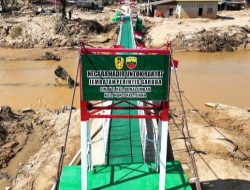 Satgas Gulbencal Kodam I/BB Tuntaskan Pembangunan Jembatan Perintis Garuda di Tukka