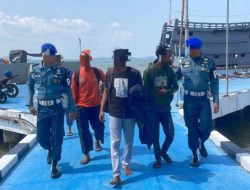 TNI AL Gagalkan Kapal Penyelundup Balpress Hingga Rokok Ilegal di Perairan Pulau Sanglar Tanjung Balai Karimun