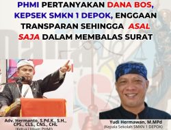 PHMI Pertanyakan Dana BOS, Kepsek SMKN 1 Depok Enggaan Transparan Sehingga Asal Saja Dalam Membalas Surat