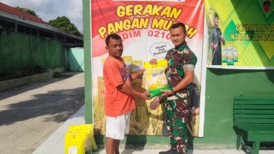 Jaga Stabilitas Harga Bahan Pokok, Koramil 17/Balige Kembali Gelar Pangan Murah