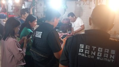 Satgas Pangan Polda Sumut Sidak Pusat Pasar Medan, Pastikan Harga dan Stok Bahan Pokok Stabil