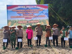 Wakapolres Samosir Pimpin Penanaman Jagung Serentak Kuartal I 2026 di Lahan 1 Hektar