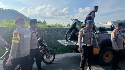 Respon Cepat, 6 Motor Knalpot Brong Berhasil Diamankan Polres Toba dalam Patroli Ramadhan