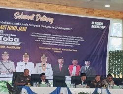 Mewakili Dandim, Mayor Arm Guntur Sebayang Hadiri Pembukaan Lomba Pada HUT Kabupaten Toba Ke-27