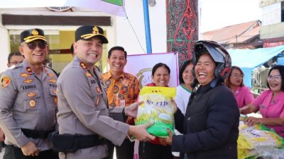 Polres Humbahas Gelar Gerakan Pangan Murah, Bantu Warga Dapatkan Sembako Terjangkau Jelang Lebaran