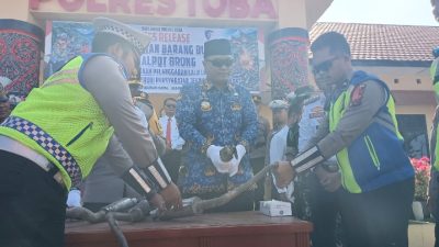 200 Knalpot Brong Dimusnahkan, Bupati Effendi Napitupulu : Ciptakan Rasa Aman dan Ketertiban Masyarakat 