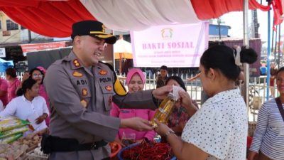 Polres Humbahas Gelar Gerakan Pangan Murah, Bantu Warga Dapatkan Sembako Terjangkau Jelang Lebaran