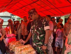 TNI Gelar Bazar Ramadhan Serentak, Halaman Kodim Wonogiri Dipadati Pembeli