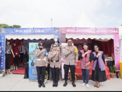 Polres Toba Hadir Lebih Dekat dengan Masyarakat Lewat Stand Pameran di HUT Kabupaten Toba Ke-27