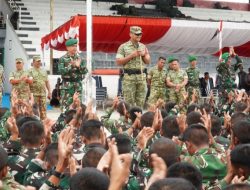 Dandim 0210/TU Bersama Forkopimda Sambut Kedatangan Personel Yonif TP 955/HS di Kabupaten Humbahas 