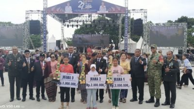 Dandim 0210/TU Bersama Forkopimda Toba Hadiri HUT ke-27 Kabupaten Toba