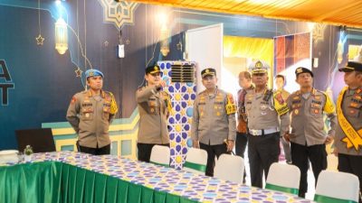 Wakapolda Sumut Cek Pos Terpadu Operasi Ketupat Toba 2026 di Lapangan Merdeka Medan