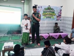 Cetak Generasi Anti-Bullying, Serda Awaludin Tanamkan Karakter di Pesantren Ramadhan SDN 2 Waru