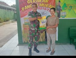 Koramil 17/Balige Dukung Ketahan Pangan Lewat Gerakan Pangan Murah 