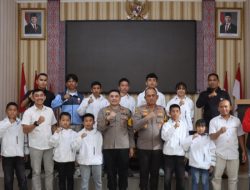 Kapolres Humbahas Beri Motivasi, Atlet Karate ASKI Siap Berlaga di Dua Kejuaraan Bergengsi
