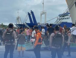 Jaga Gerbang Laut Nias, Brimob Sumut Intensifkan Patroli Arus Mudik di Pelabuhan Gunungsitoli