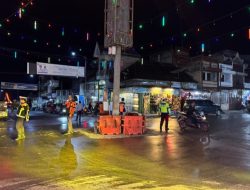 Malam Takbiran Aman dan Kondusif, Polres Humbahas All Out Lakukan Pengamanan