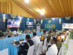 Kapolda Sumut Dampingi Kapolri Pimpin Pemantauan Nasional Malam Takbiran dari Medan