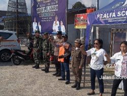 Babinsa Bersinergi Laksanakan Pengamanan dan Pelayanan di Pos Yan Bypass Tambunan Balige