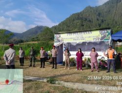 Babinsa Berikan Pengamanan dan Pelayanan Arus Balik Lebaran di Pos Yan Bypass Longat Balige 