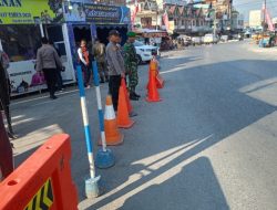 Babinsa Bersama Polri dan Instansi Terkait Pantau Langsung Arus Balik