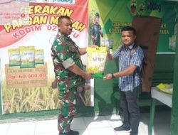 Koramil 17/Balige Dukung Ketahan Pangan Lewat Gerakan Pangan Murah