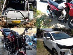 4 Kendaraan Terlibat Kecelakaan di Sigumpar, Begini Kronologinya