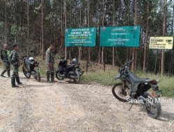 Satgas PKH Kodim 0210/TU Aktif Monitoring dan Patroli Plang Penutupan Izin PT TPL Sektor Habinsaran