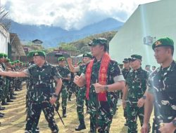 Kolonel Inf Saiful Rizal, S.Hub.Int, M.H.I, Sambut Kunker Pangdam I/BB di Wilayah Brigif TP 37/HS