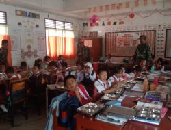 Babinsa Aktif Monitoring Penyaluran MBG di Sekolah di Wilayah Binaan 