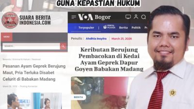 Insiden Babakan Madang, Ketua Umum PHMI Desak Polres Bogor Segera Tetapkan Pelaku Sebagai  Tersangka Guna Kepastian Hukum