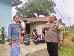 Humanis dan Preventif, Sat Binmas Humbahas Rutin Sambangi Warga Desa Binaan