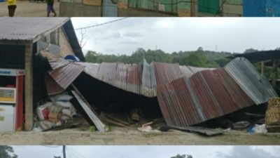 Breaking News : 18 Rumah Warga di 2 Kecamatan di Kabupaten Toba Rusak Akibat Diterjang Angin Puting Beliung
