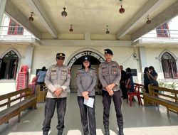 Polres Toba Hadirkan Rasa Aman Bagi Jemaat Saat Ibadah Jumat Agung 