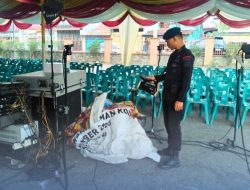 Pastikan Ibadah Aman, Tim Gegana Sterilisasi Gereja Prioritas di Wilayah Medan